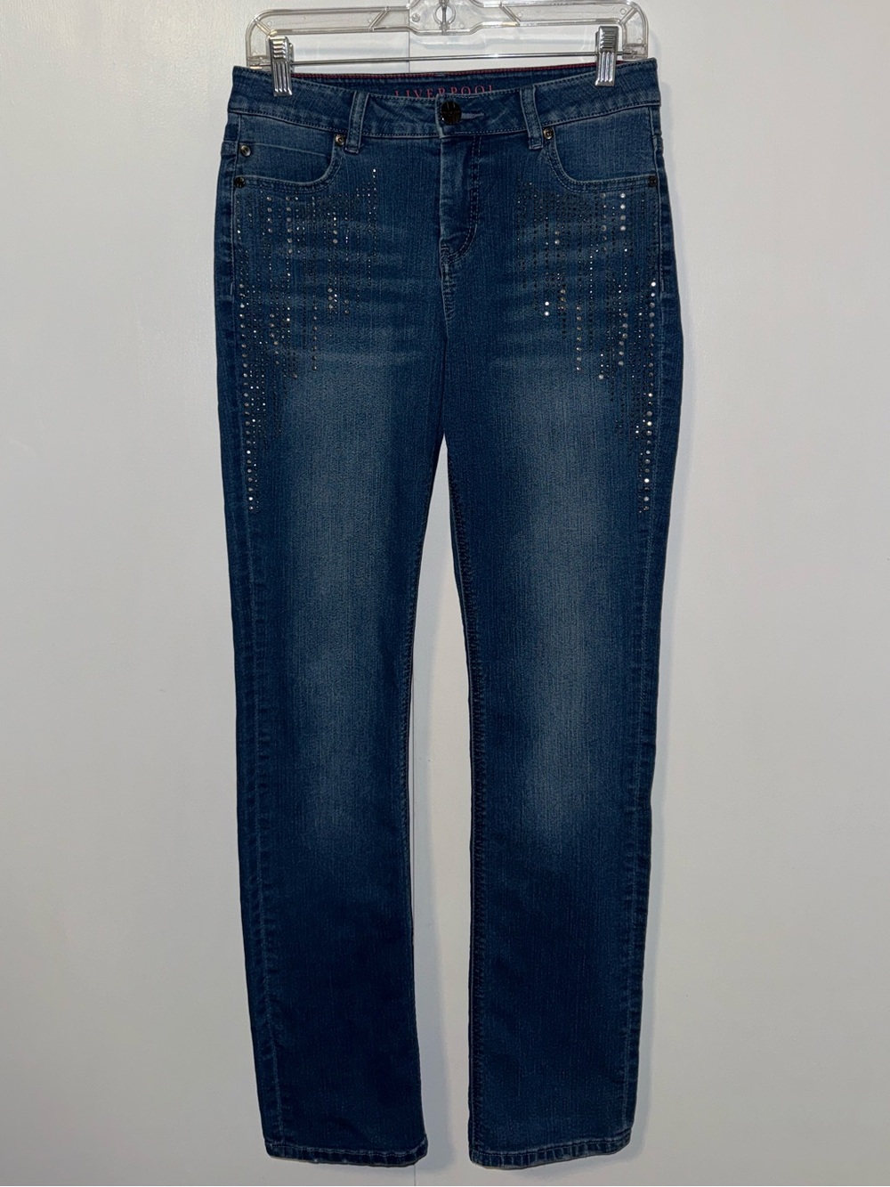 Liverpool Jeans Sadie Straight Leg Embellished Jeans Women’s 8 / 29